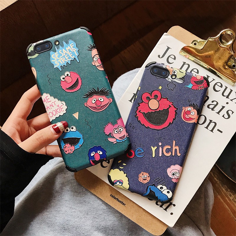 Ốp điện thoại TPU hoạt hình 3D Sesame Street OPPO A31 A91 A9 A5 2020 Reno3 2 Z Pro 10x Zoom R17 R15 R11s R9s F3 F1 Plus