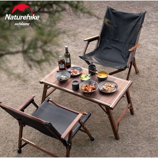 Bàn gỗ óc chó đa năng gấp gọn Glamping NatureHike NH20JJ037