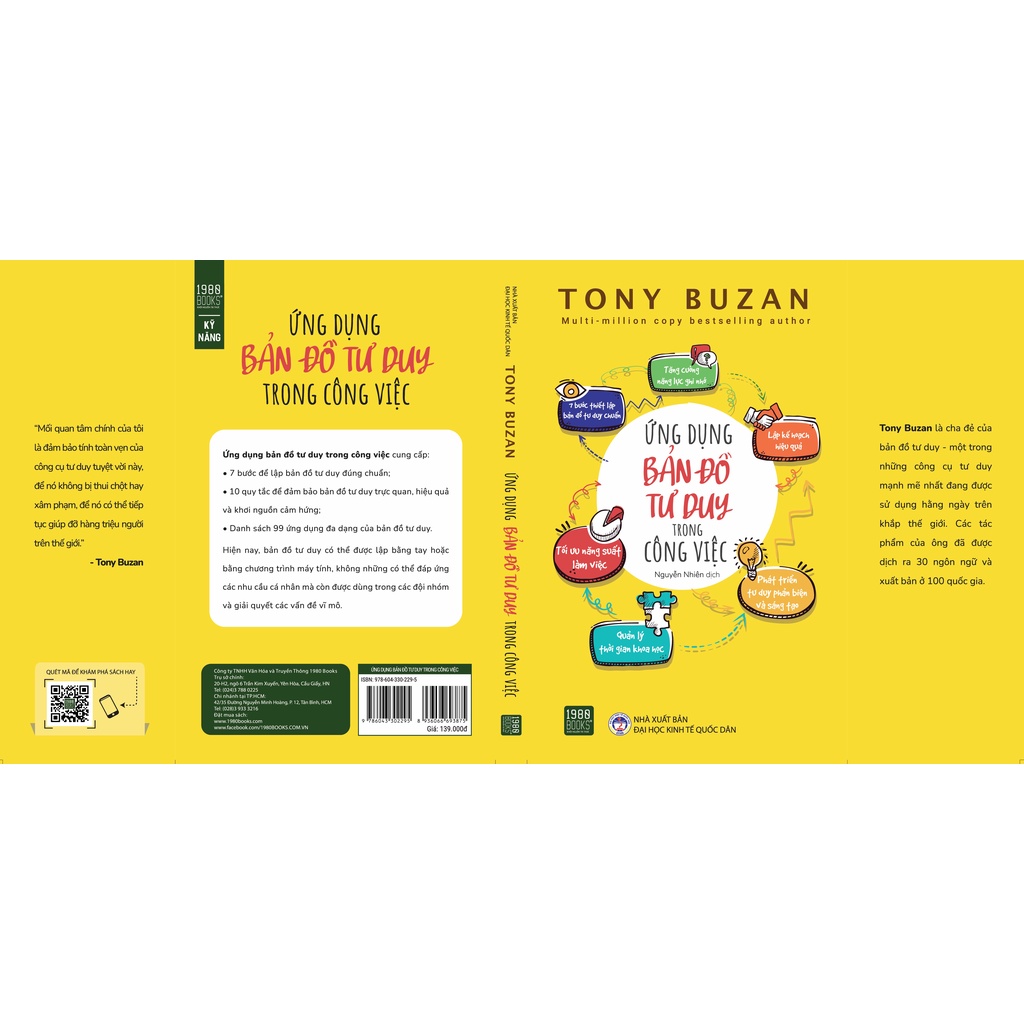 Sách - Ứng dụng bản đồ tư duy trong công việc - 1980books