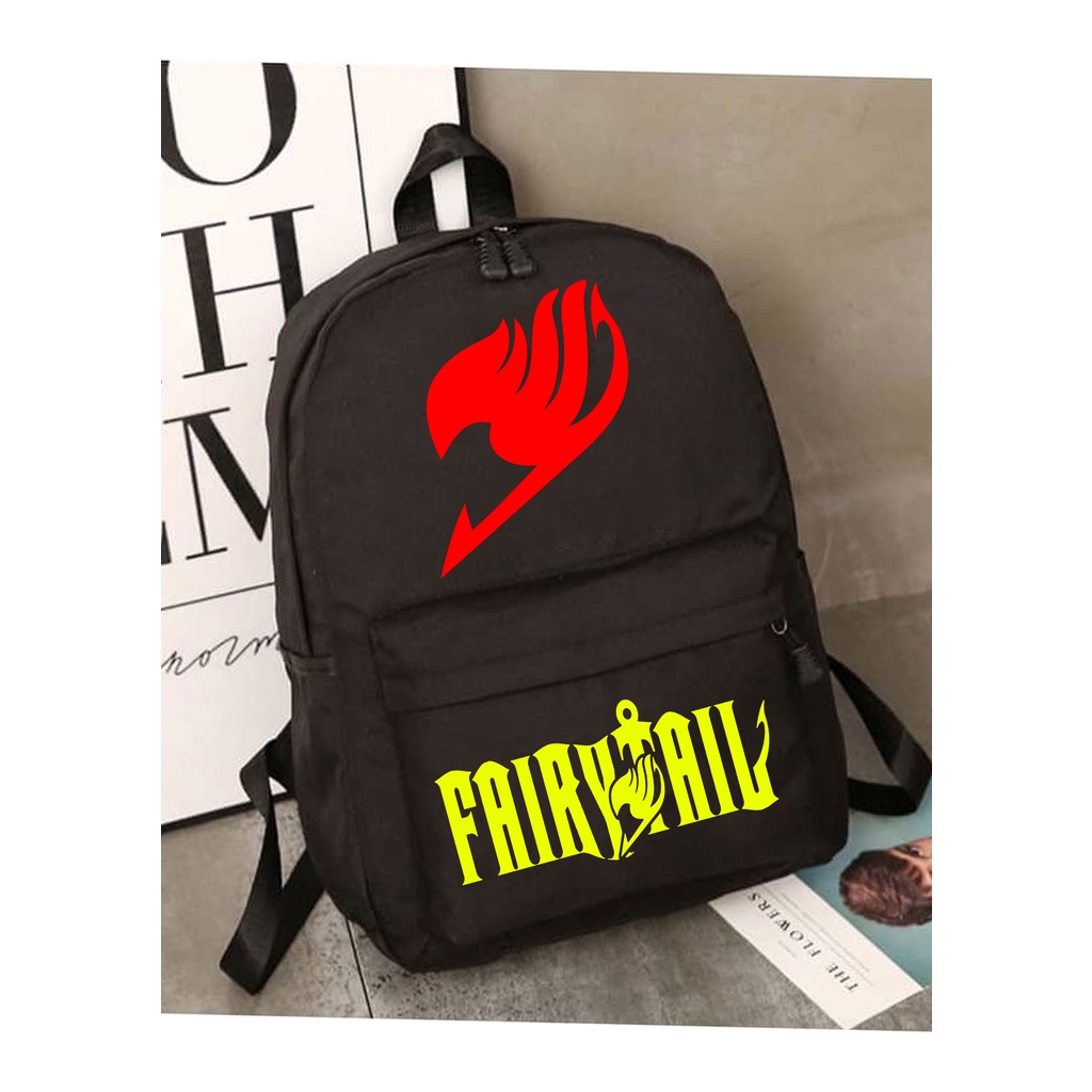 Balo anime Fairy Tail  FREESHIP  Cặp Fairy Tail hội pháp sư in theo yêu cầu giá rẻ