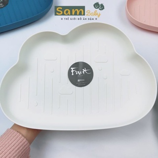 Khay hình mây lúa mạch đựng bát, bánh, trái cây SammBaby