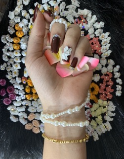 3 Khuôn hoa bột mong nail 3d 4d 5d