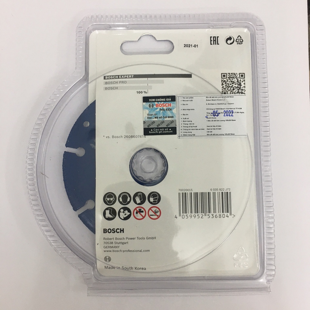 Đĩa cắt sắt kim cương Bosch 100x20/16mm