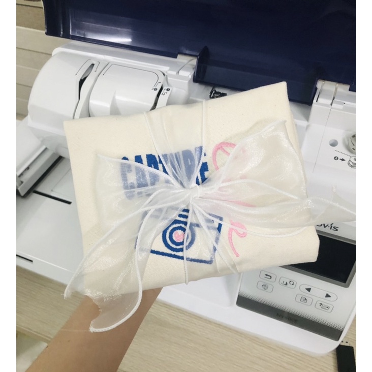 Túi thêu tên theo yêu cầu , túi cavas 💕