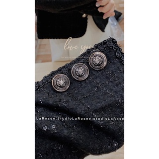 Set dạ tweed đen có sẵn