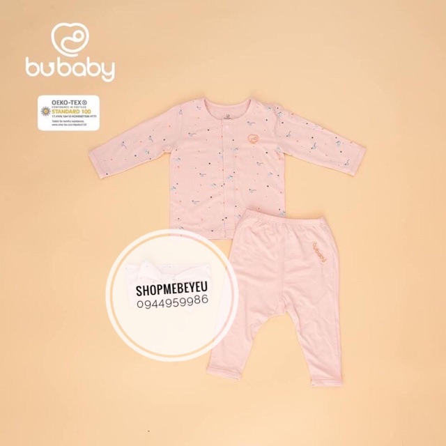 Bu sơ sinh newborn bamboo Bộ lcài chéo bộ cài thẳng Body Bu hoạ tiết trăng sao thu đông 2020 mẫu mới