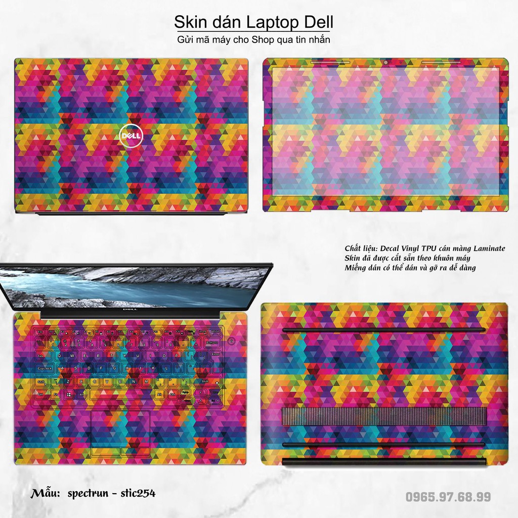 Skin dán Laptop Dell in hình spectrun - stic254 (inbox mã máy cho Shop)