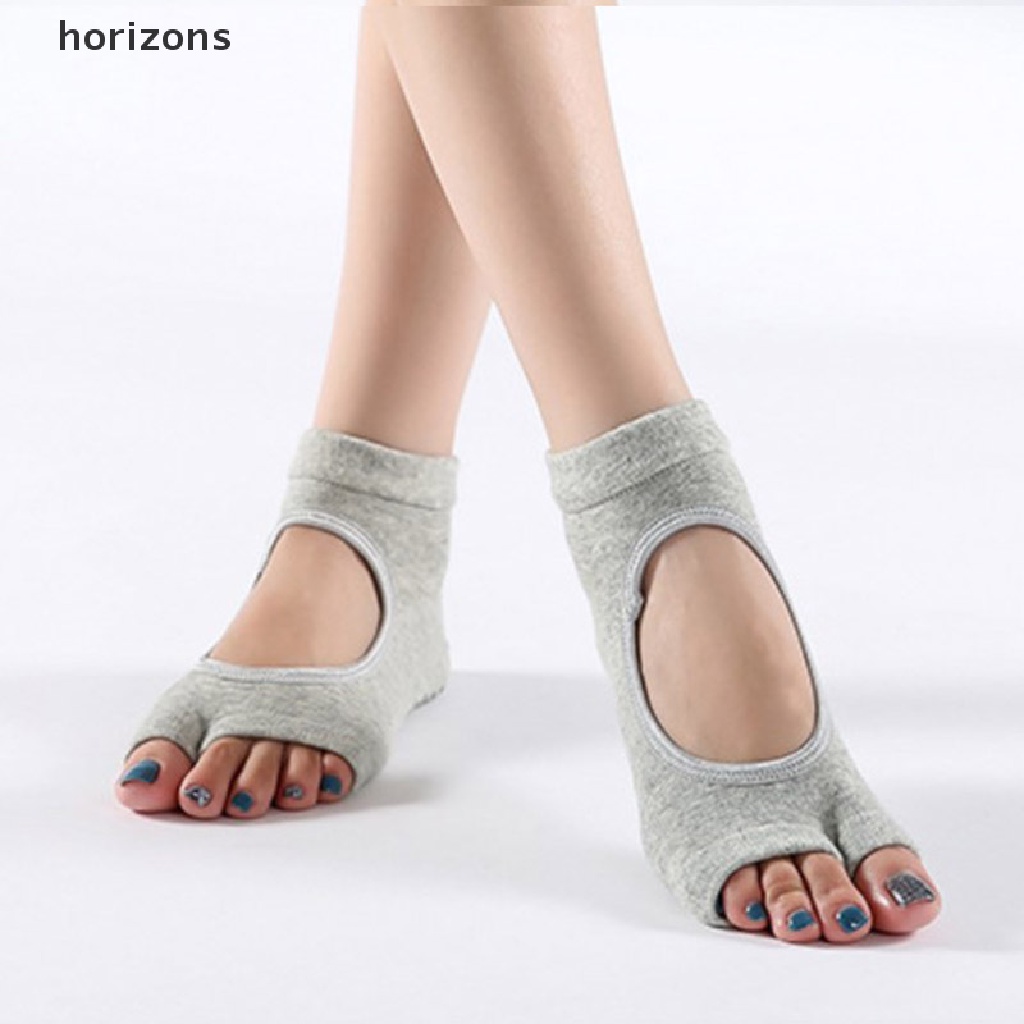 Vớ Xỏ Hai Ngón Bằng Cotton Chống Trượt Mau Khô Dùng Tập Yoga / Pilates / Thể Thao Dành Cho Nữ
