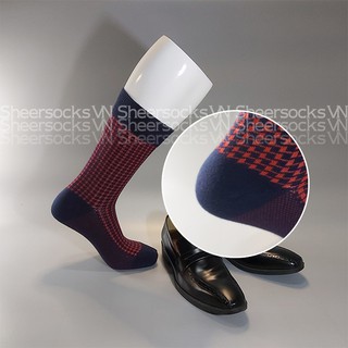 Tất cotton họa tiết Houndstooth