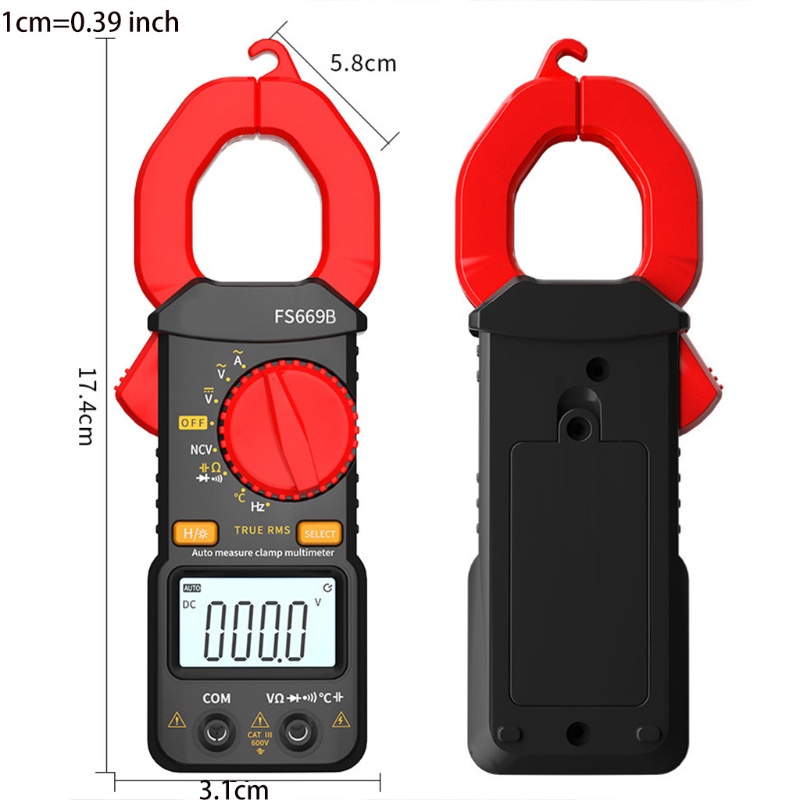 Kẹp Đo Điện Áp Vạn Năng Kỹ Thuật Số Tự Động Xoay