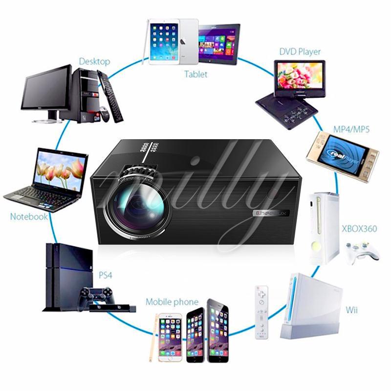 Máy chiếu mini độ phân giải 4k 1080p hd 3d