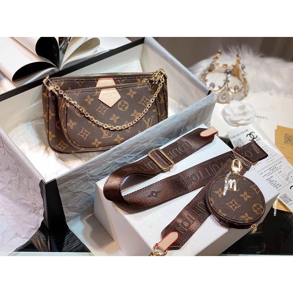 Túi đeo chéo L.V F1 size 20 set 3 Fullbox carton hãng/Set 3 L.V F1 Fullbox hãng siêu hot
