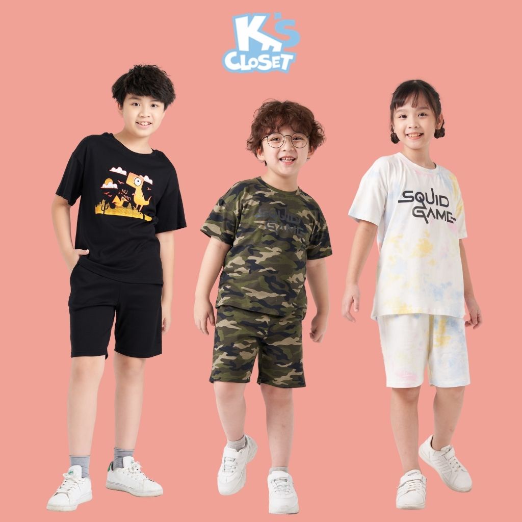 Bộ quần áo cộc tay trẻ em K'S CLOSET dành cho bé (214 tuổi) KT46TWS  E011TWS TMĐT