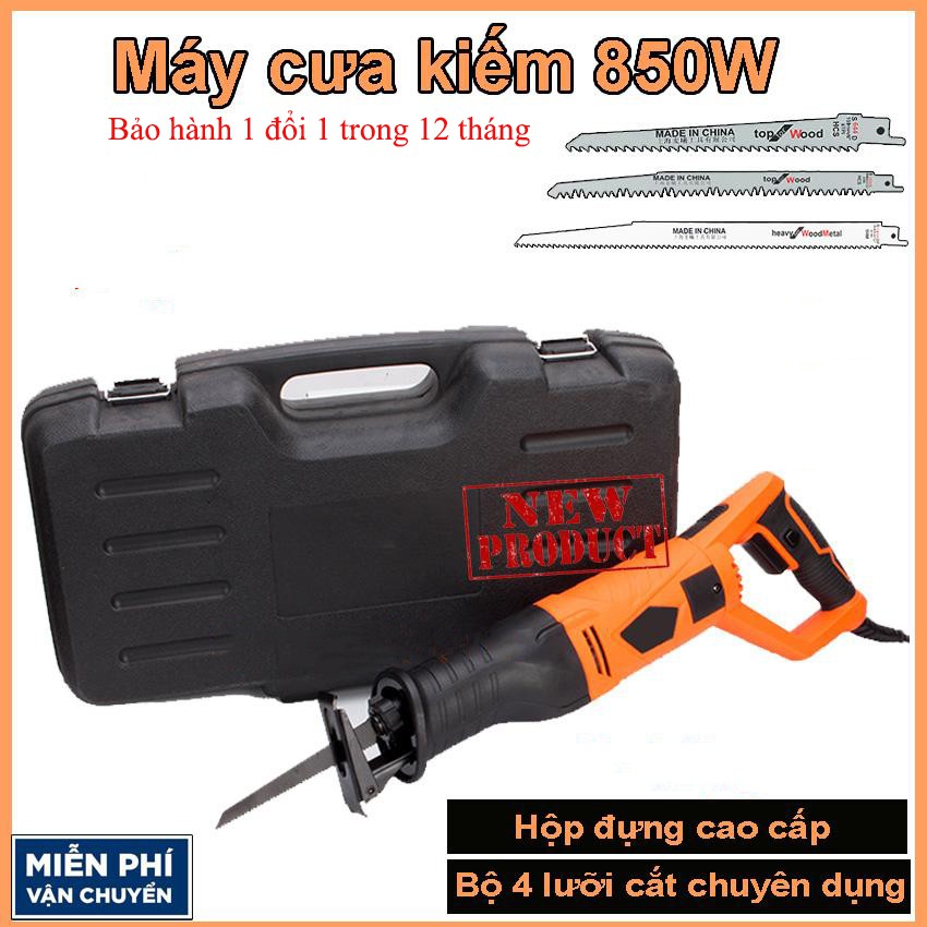 ⚡Máy cưa kiếm điện cầm tay công suất lớn OEM 850W cưa tất cả các kim loại, gỗ, đá, đá...tặng kèm hộp, thiết kế chắc chắn