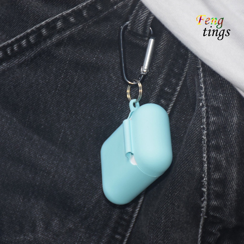 Vỏ bảo vệ hộp sạc tai nghe silicon mềm chống rơi chống trầy xước thích hợp cho Airpods 1 2