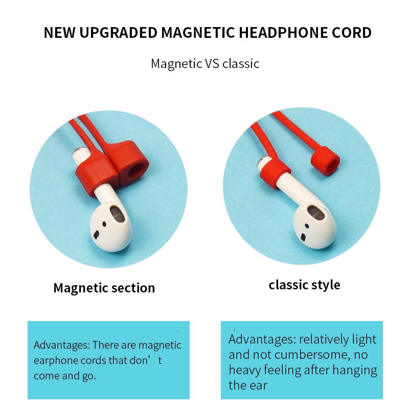 Dây Đeo Nam Châm Siêu Mạnh Chống Thất Lạc Cho Airpods Pro / 2 / 1