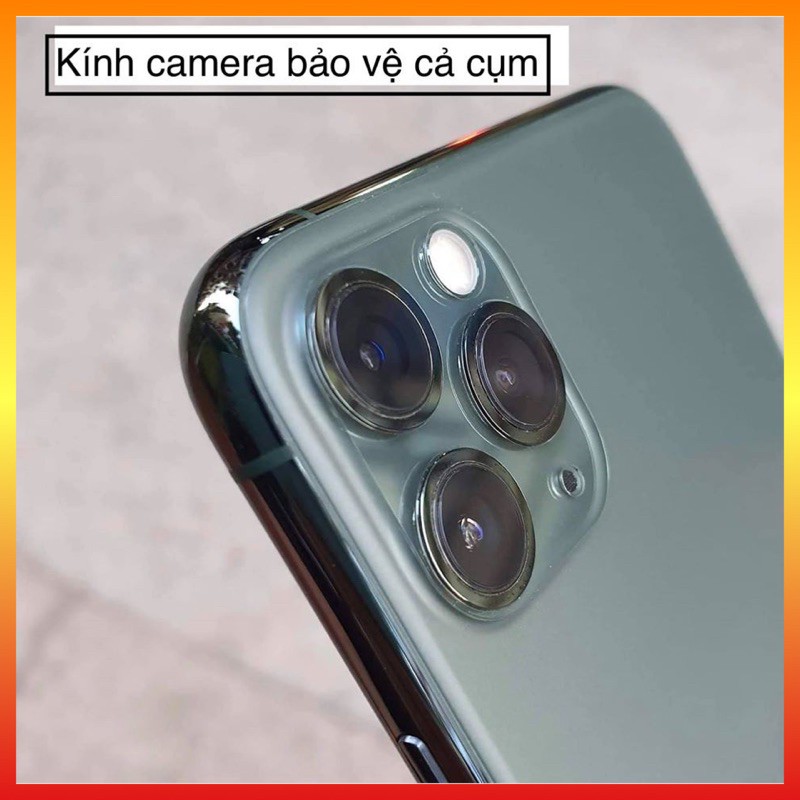 KÍNH CƯỜNG LỰC FULL CỤM CAMERA TRONG SUỐT IPHONE TỪ 11/11PRO/11PROMAX/12MINI/12/12PRO/12PROMAX