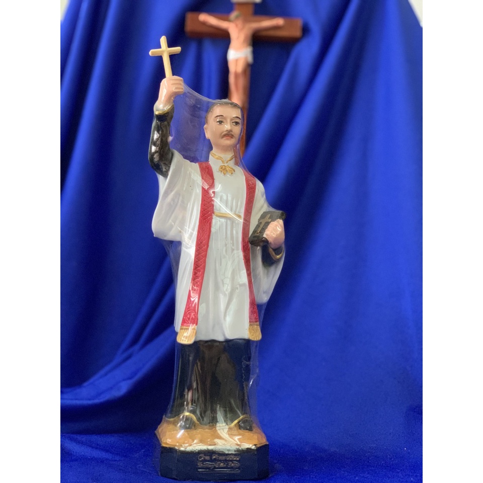Tượng công giáo-Tượng Chúa Con, Đức Mẹ Mary, Thánh Vianey cao 25cm.