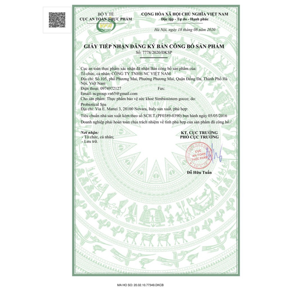 BUONA SIMBIOSISTEM BỔ XUNG LỢI KHUẨN SỐNG DẠNG NHỎ GIỌT CHO BÉ 10ML