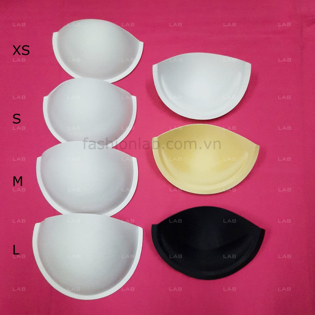 Mút cup nửa ngực có viền nâng tự nhiên, tự làm áo ngực, corset, đầm dạ hội (cặp)