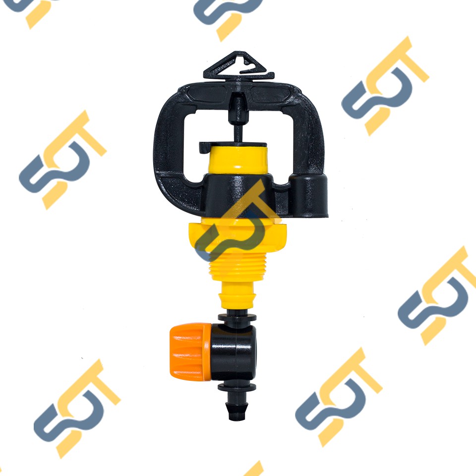 Bộ béc tưới, bộ béc tưới NT07 (Béc + Van điều áp), béc tưới phun xoay 360 độ - (nông nghiệp, nhà vườn, trồng trọt)