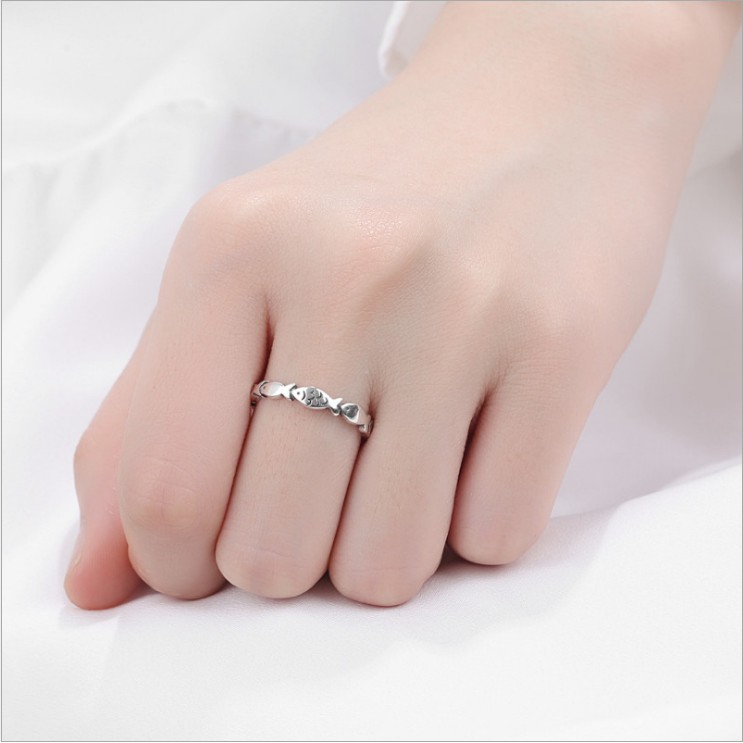 Nhẫn Bạc Nữ S925 Cho Nữ Hình Con Cá Nhỏ Xinh N1749 - Bảo Ngọc Jewelry