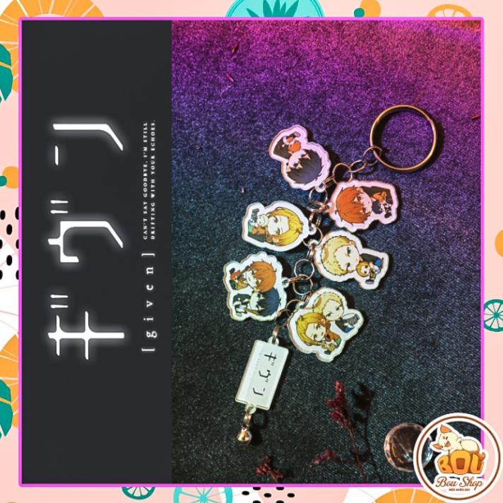 Móc khóa dây anime Given Acrylic Mica