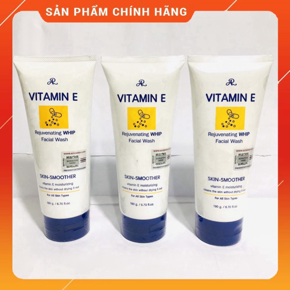 Sữa rửa mặt Aron vitamin E Thái Lan 190gr