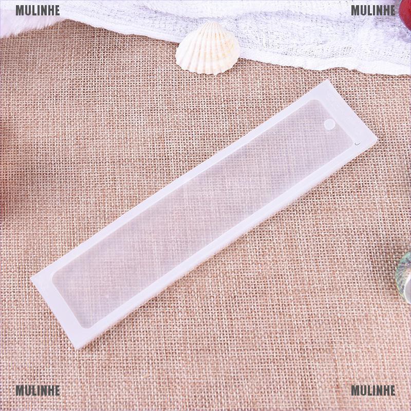 Khuôn Silicone Hình Chữ Nhật Làm Thẻ Đánh Dấu Sách / Trang Sức DIY