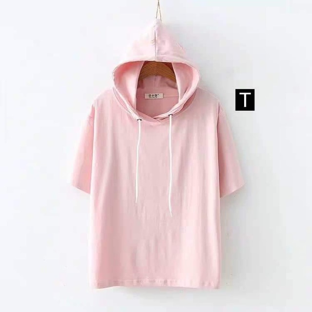 Áo hoodie trơn ngắn tay DTR0819