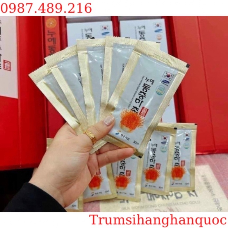 NƯỚC ĐÔNG TRÙNG HẠ THẢO HỘP ĐỎ CAO CẤP HÀN QUỐC NONGZINCICPHUM 60 gói x 30ml [CHÍNH HÃNG] [ Hàng Mới Về ]