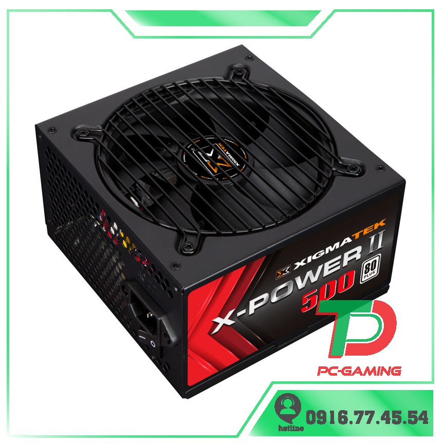 👉Chính Hãng - Nguồn máy tính Xigmatek X-POWER II 500 (EN41831) 80Plus - BH 36 Tháng NEW 100%