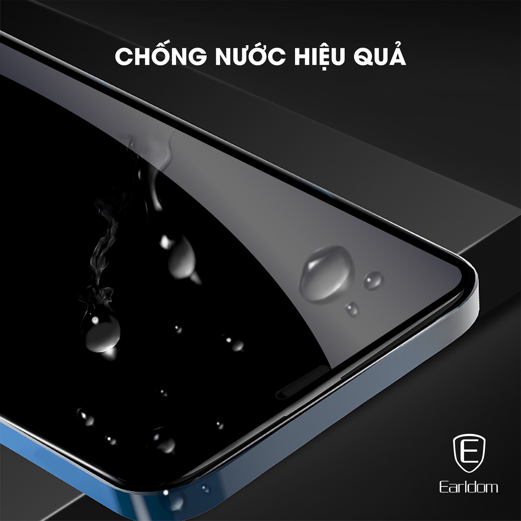Kính cường lực chống bám vân, nhìn trộm dày 0.3mm IP Assassin Earldom - CC-AS tặng kèm khăn ướt, miếng dán lấy bụii