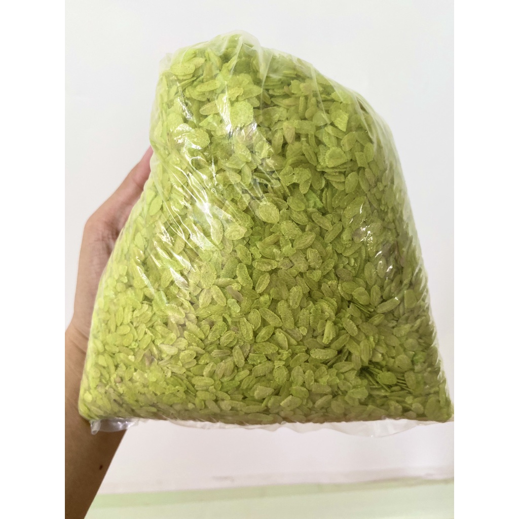 Cốm dẹp xanh làm chả,chiên tôm,làm bánh, nấu xôi,kem... [500g/1kg]