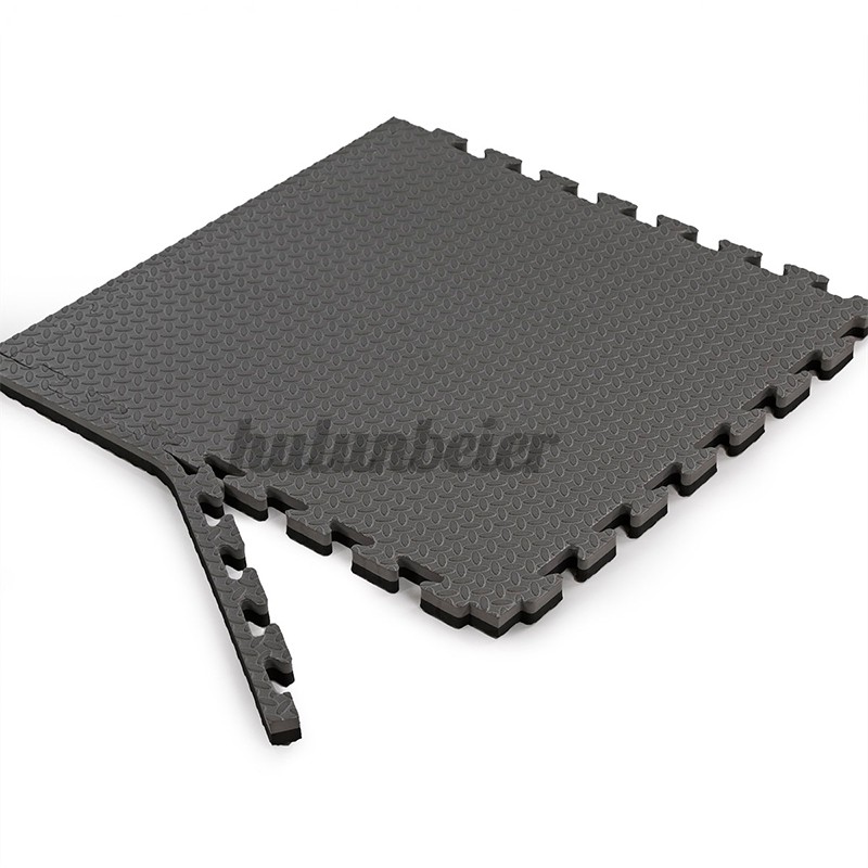 8 Thảm Xốp Lót Sàn Màu Trắng / Đen Interlocking Heavy Duty EVA Foam Gym Flooring Floor Tiles High Density EVA Foam Carpet Textured Mats