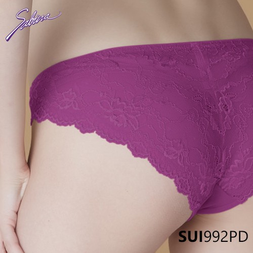 Quần Lót Lưng Vừa Cạp Ngắn Phối Ren Màu Hồng Đậm Fashion Mordern V By Sabina SUI992PD | BigBuy360 - bigbuy360.vn