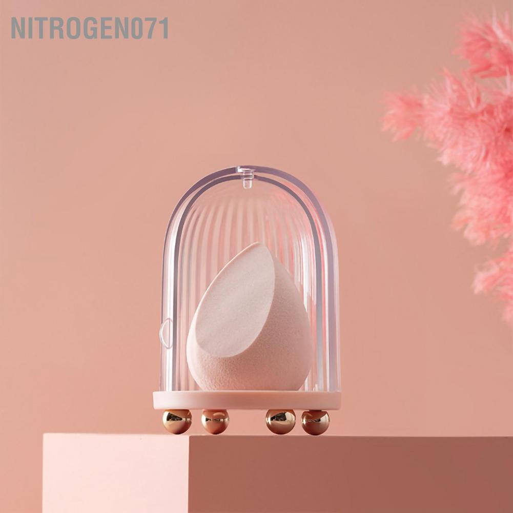Nitrogen071 Mút tán kem nền mút trang điểm mềm mịn Hộp đựng miếng bọt biển trang điểm Làm khô trứng làm đẹp đồ