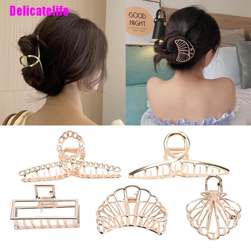 Kẹp tóc càng cua bằng kim loại tinh tế cho nữ