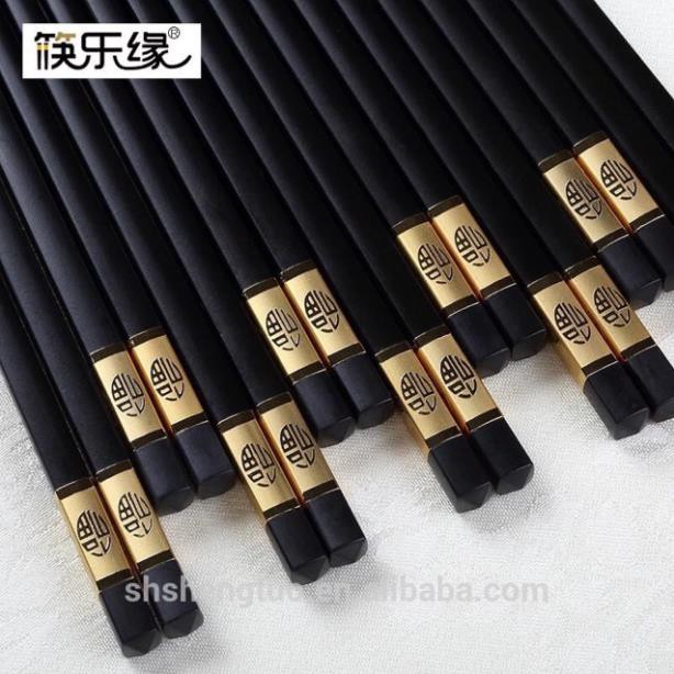 Bộ 10 đôi đũa khảm vàng phong cách Nhật Bản ( hoa lá lúa)