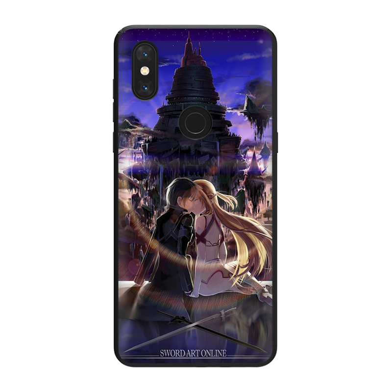 D81 Sword Art Online Xiaomi Mi 8 9 10 A1 A2 A3 Lite Pro F1 5X 6X Note 10 Soft Phone Case