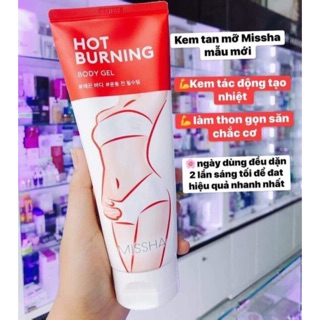 Kem Tan Mỡ Missha Hot Burning Perfect Body Gel Misha mẫu mới