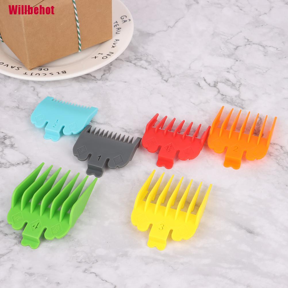 [Willbehot] 10Pcs Barber Shop Styling Comb Sets Clipper Hair Limit Comb Trimmer Attachment [Hot]