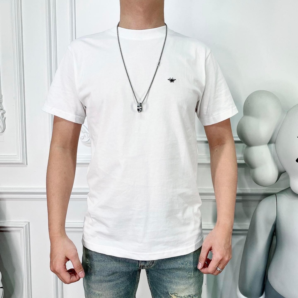 Áo T-shirt Dior trơn thêu ong 2022