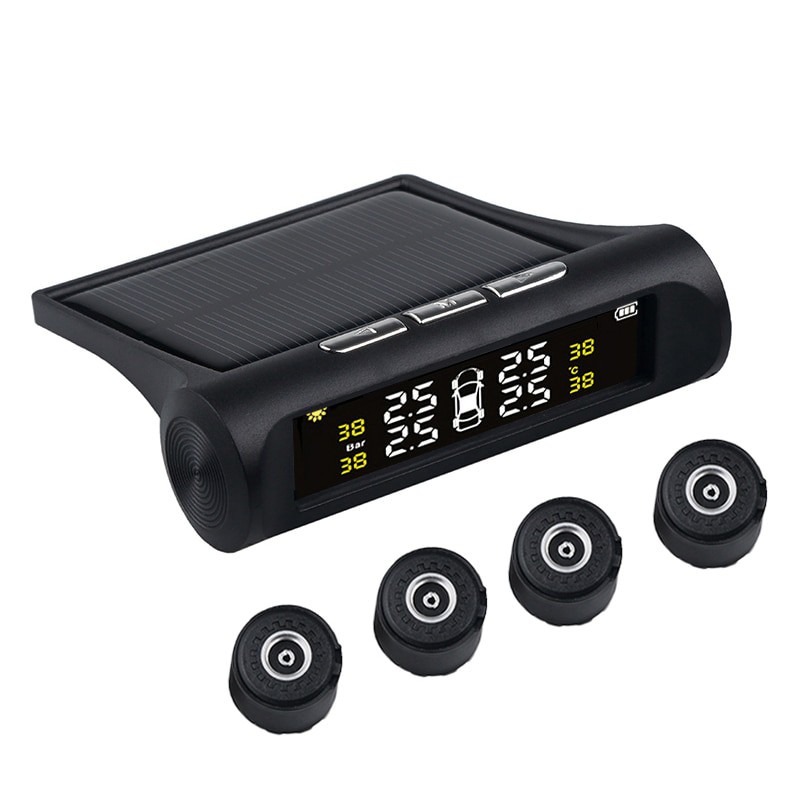 Cảm biến áp suất lốp ô tô van ngoài T1 TPMS cao cấp bản Quốc tế, màn hình màu