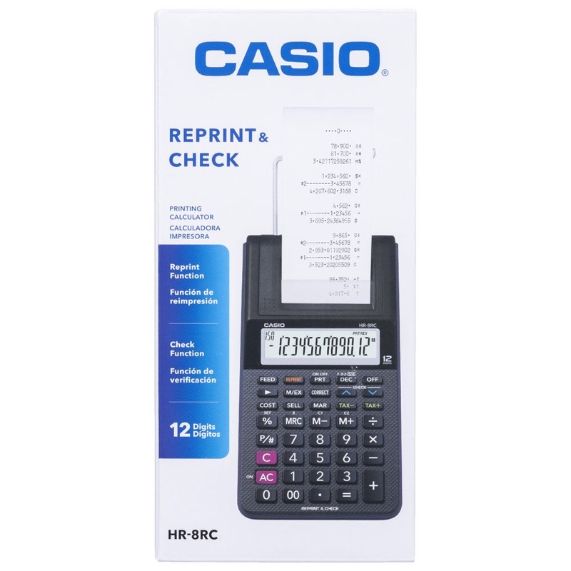 Máy tính in giấy Casio HR-8RC Chính Hãng