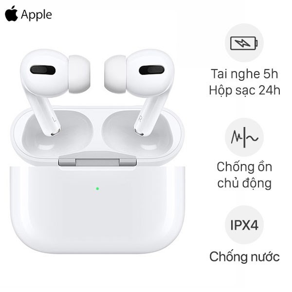 Airpods Pro Tai Nghe Không Dây Bluetooth TWS Full Chức Năng, Sạc Không Dây, Định Vị - Đổi Tên - XUYÊN ÂM & CHỐNG ỒN 2021 | BigBuy360 - bigbuy360.vn