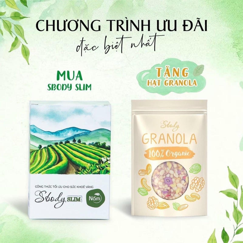 Nấm giảm cân Sbody Slim( hop15 gói) (bao hàng chính hảng cty tuyển sỉ)