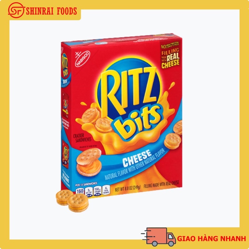 Bánh ritz phô mai Nabisco Mỹ- hộp 249gram
