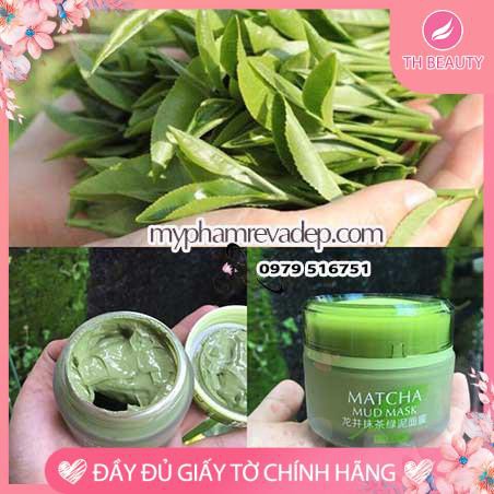 &lt;THẬT 100%&gt; Mặt nạ trà xanh Mud Mask Laikou
