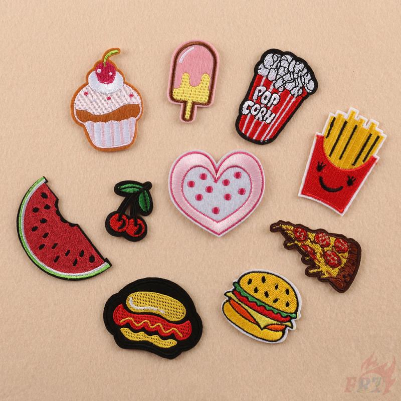 Sticker Ủi Thêu Hình Thức Ăn